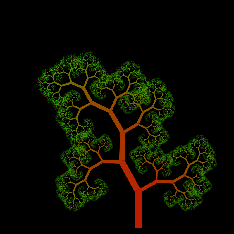green and brown organic tree