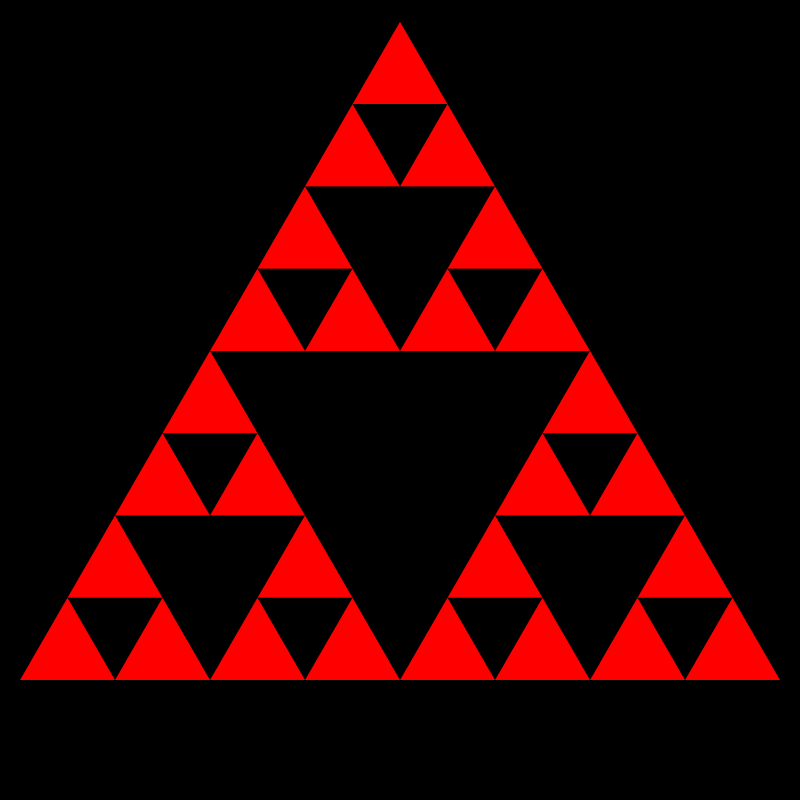 Sierpinski triangle for 3